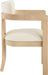 Lavrin - Vegan Leather Dining Arm Chair (Set of 2) - Natural Base - Simple Home Plus