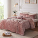 Felicia - Twin Duvet Cover Set - Blush - Simple Home Plus