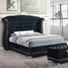 Barzini - Upholstered Wingback Bed - Simple Home Plus