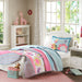 Crazy Daisy - Twin Reversible Coverlet Set - Multi - Simple Home Plus