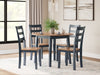 Gesthaven - Round Dining Room Drop Leaf Table Set - Simple Home Plus