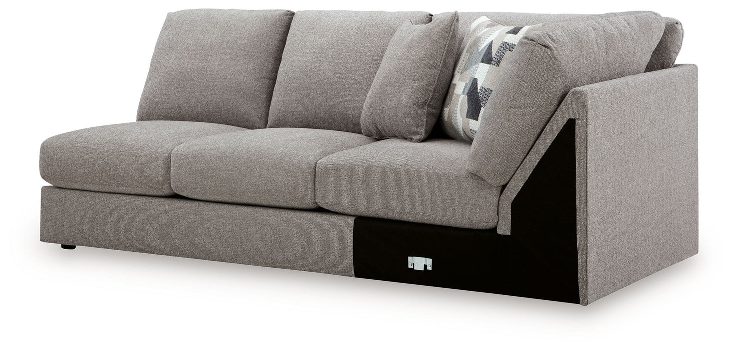 Lindon - RAF Armless Loveseat With Wedge - Smoke - Simple Home Plus