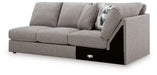 Lindon - RAF Armless Loveseat With Wedge - Smoke - Simple Home Plus