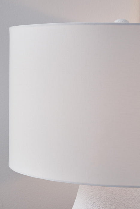Dashland - Metal Table Lamp - White / Navy - Simple Home Plus