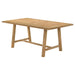 Duncan - 71" Rectangular Wood Dining Room Table - Washed Oak - Simple Home Plus