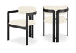 Aurum - Vegan Leather Upholstered Dining Chair With Graphite Black Base (Set of 2) - Simple Home Plus