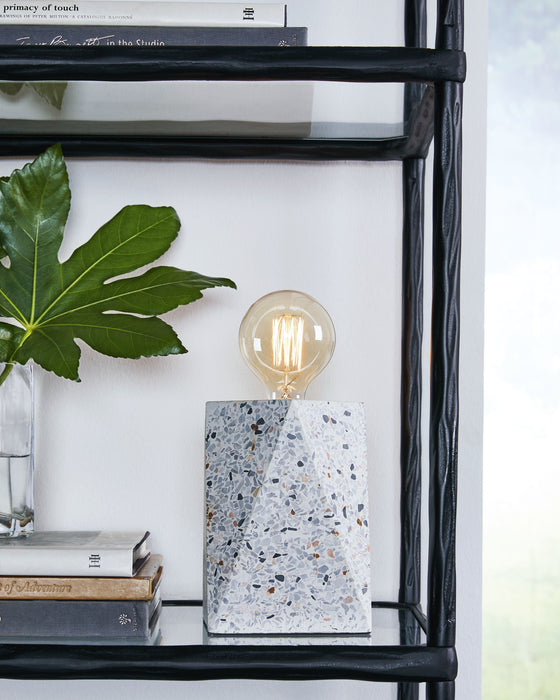 Maywick - White - Concrete Table Lamp - Simple Home Plus