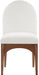 Waldorf - Chenille Dining Side Chair With Brown Legs - Simple Home Plus