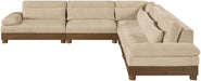 Turin - Chenille Fabric Upholstered Modular Sectional - Beige - Simple Home Plus