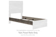 Ralinksi - Twin Panel Rails - Gray - Simple Home Plus