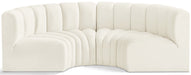 Arc - Velvet 4 Piece U-Shaped Modular Sofa - Simple Home Plus