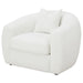 Isabella - Faux Sheepskin Upholstered Accent Chair Natural - Ivory - Simple Home Plus