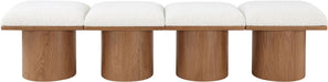 Pavilion - 4 Piece Modular Bench With Brown Base - Simple Home Plus