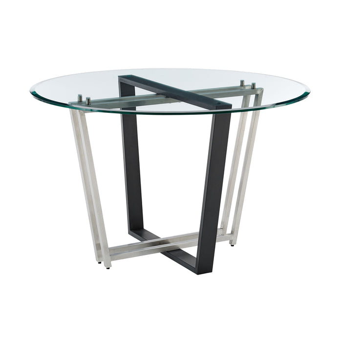 Devi Anastasia - Round Glass Dining Table Set - Simple Home Plus