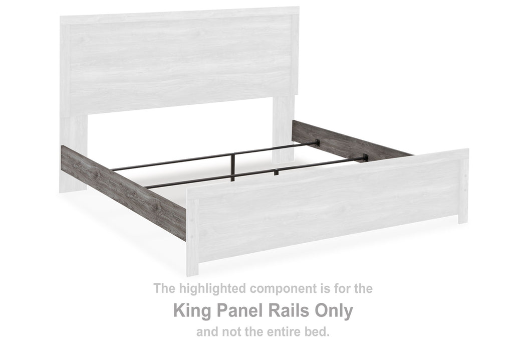 Bronyan - King Panel Rails - Dark Gray - Simple Home Plus