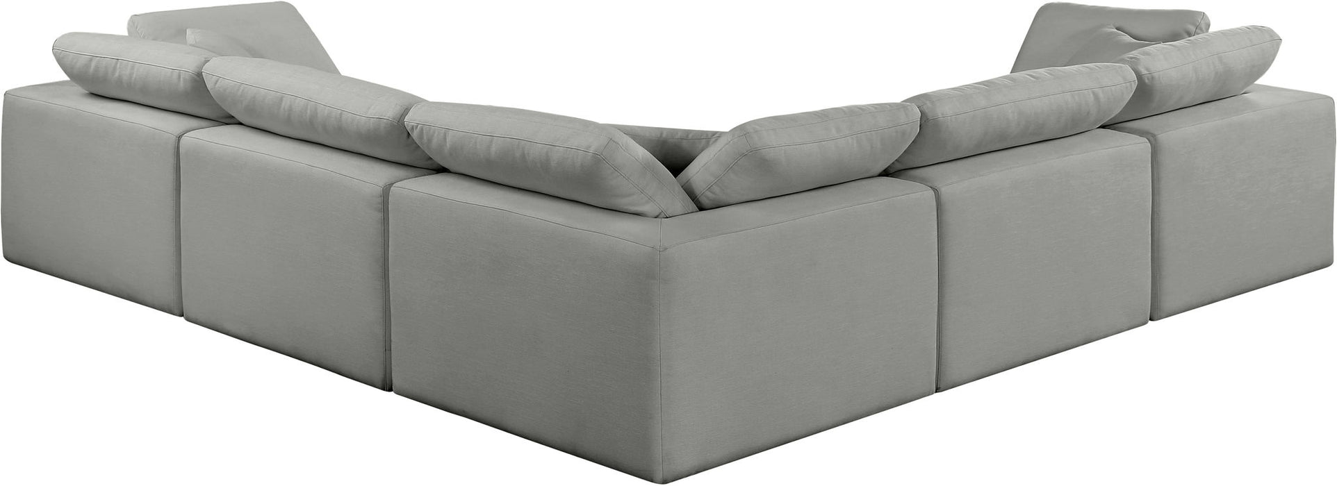 Comfy - 5 Piece Linen Modular Corner Sectional - Simple Home Plus