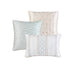 Bennett - California King Comforter (Set of 7) - Aqua - Simple Home Plus