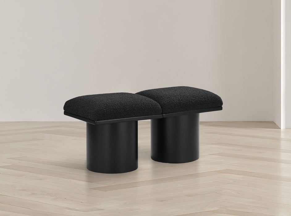 Pavilion - 2 Piece Modular Bench With Black Base - Simple Home Plus