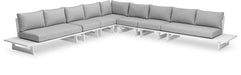 Maldives - 7 Piece Water Resistant Outdoor Patio Modular Sectional With White Base - Simple Home Plus