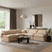 Indulge - Velvet 5 Piece Modular Corner Armless Sectional - Simple Home Plus