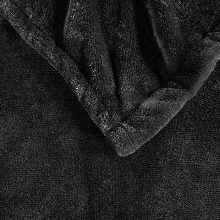 Heated Plush - Queen Blanket - Black - Simple Home Plus