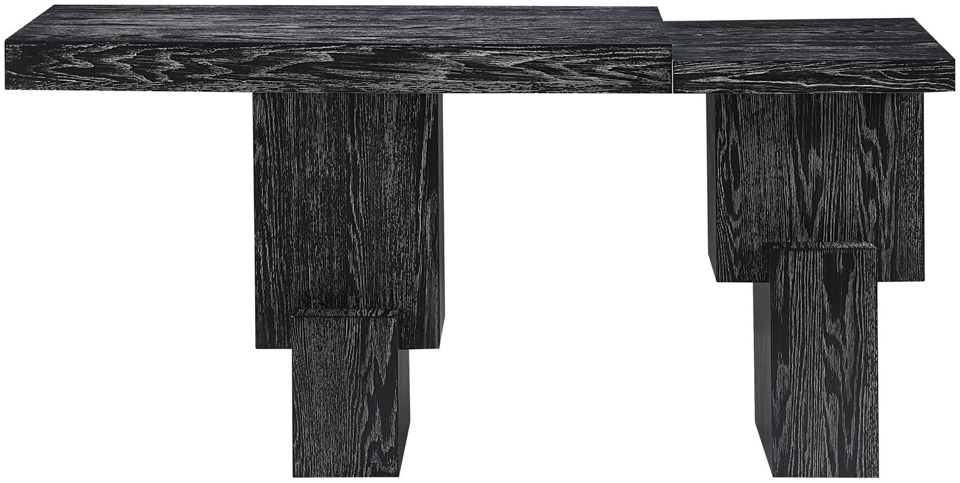 Anzio - Oak Veneer And Solid Wood Console Table - Simple Home Plus