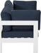 Nizuc - Outdoor Patio 2 Seat Modular Sofa With White Frame - Simple Home Plus