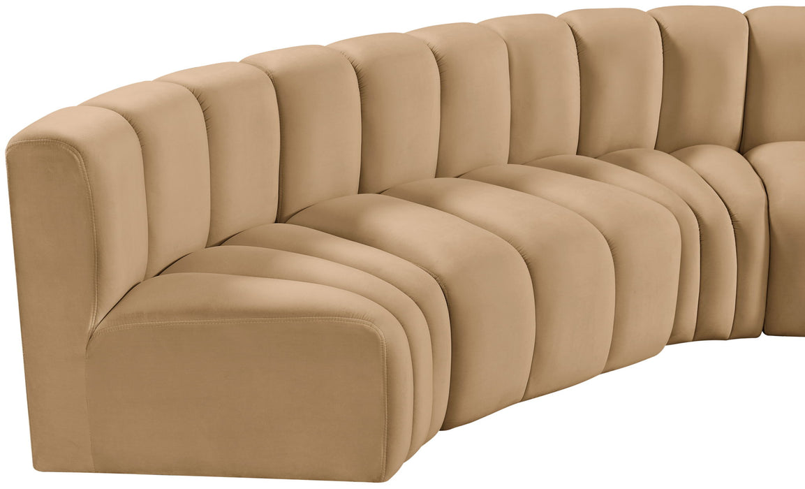 Arc - Velvet Modular U-Shaped Sectional - Simple Home Plus