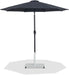 Fiji - Aluminum Patio Umbrella With Square White And Black Base - Simple Home Plus