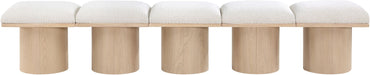 Pavilion - 5 Piece Modular Bench With Natural Base - Simple Home Plus