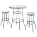 Retro - 3 Pieces Round 1950s Bistro Pub Bar Table Set - Simple Home Plus