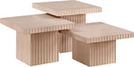 Spencer - Oak Veneer 3 Piece Coffee Tabl - Simple Home Plus