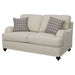 Glenn - Upholstered English Arm Loveseat - Light Gray - Simple Home Plus