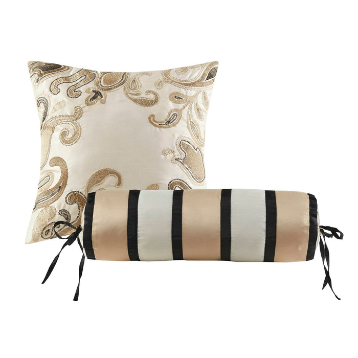 Aubrey - King 12 Piece Complete Bed Set - Black