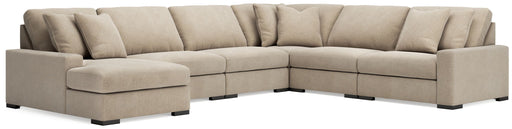 Calden - 6-Piece Sectional With LAF Corner Chaise - Oatmeal - Simple Home Plus