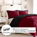 Larkspur - Full/Queen 3M Scotchgard Diamond Quilting Reversible Down Alternative Comforter Set - Red/Black - Simple Home Plus