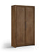 Vana - Solid Wood, Oak Veneer And Stainless Steel Storage Cabinet - Simple Home Plus