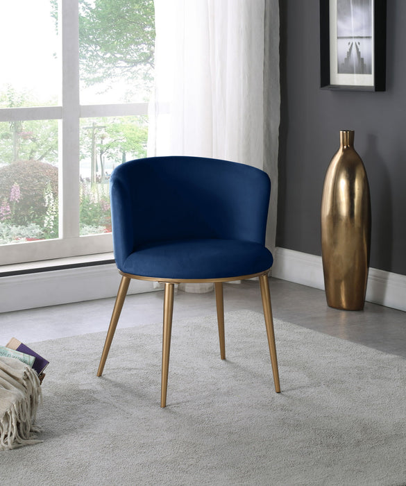 Skylar - Dining Chair with Gold Legs (Set of 2) - Simple Home Plus