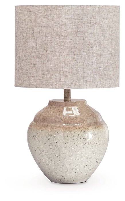 Waldish - Cream / Beige - Metal Table Lamp - Simple Home Plus