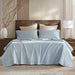 Split King Sateen Sheet Set - Blue - Simple Home Plus