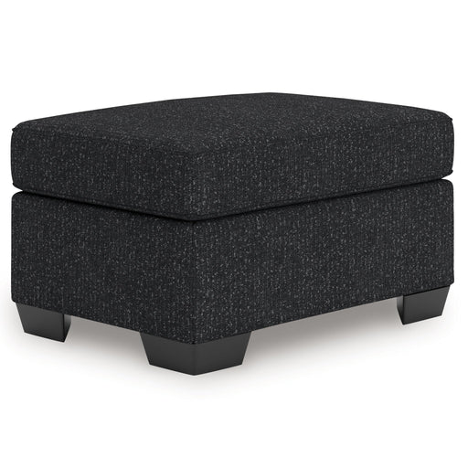 Jasmine Peaks - Ottoman - Coal - Simple Home Plus