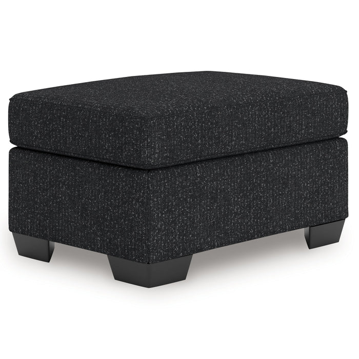 Jasmine Peaks - Ottoman - Coal - Simple Home Plus