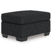 Jasmine Peaks - Ottoman - Coal - Simple Home Plus
