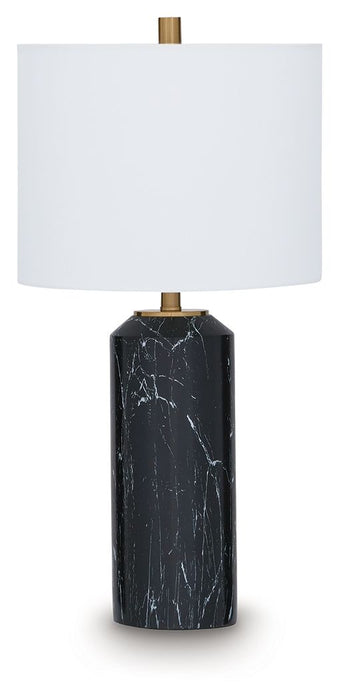 Hanzila - Poly Table Lamp - Black / Gold Finish - Simple Home Plus