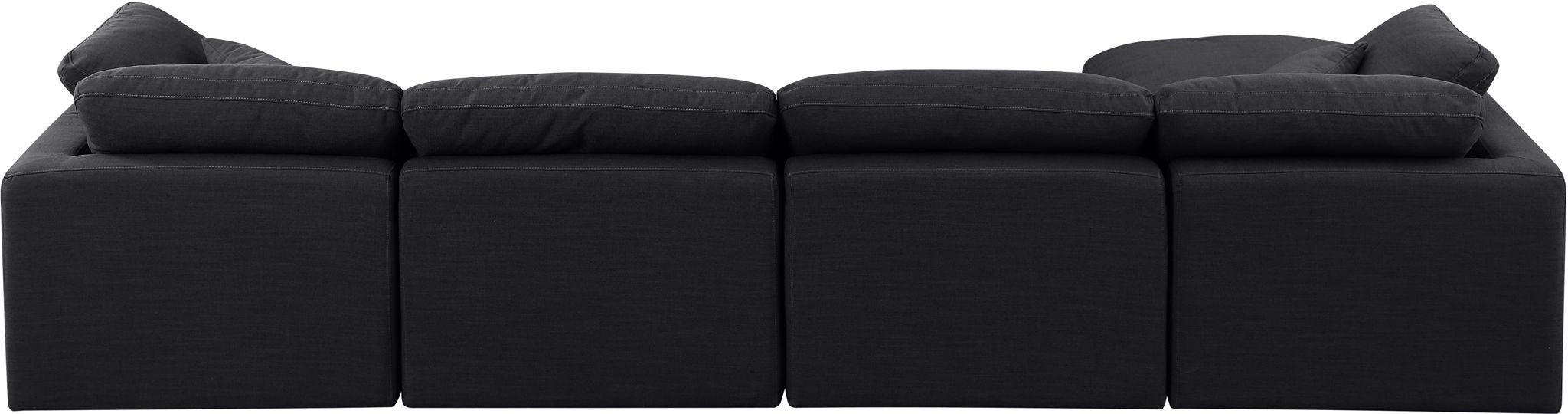 Indulge - Linen 5 Piece Modular Sectional With Chaise - Simple Home Plus