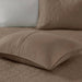 Quebec - Reversible Coverlet Set - Mocha - Simple Home Plus