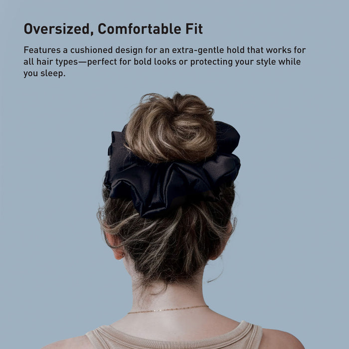 Hyper-Silk - Plush Performance Scrunchie - Black - Simple Home Plus
