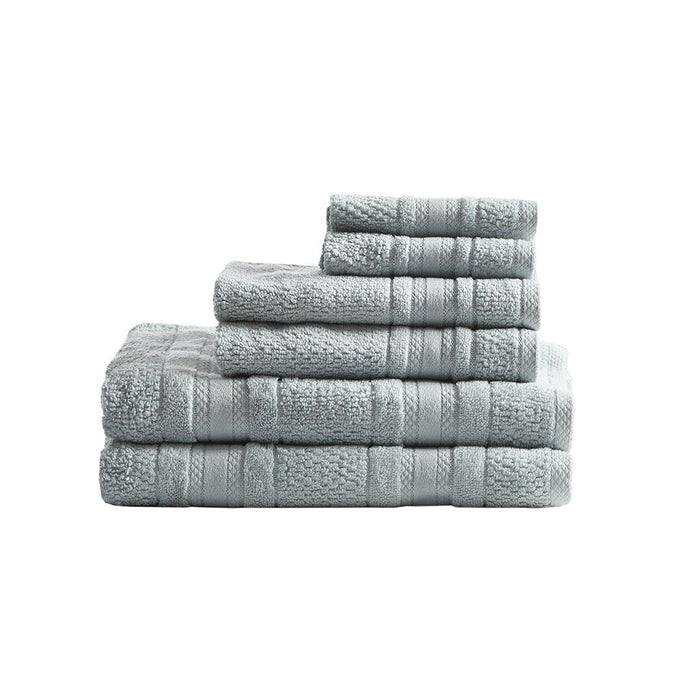 Adrien - 6 Piece Towel Set - Silver - Simple Home Plus