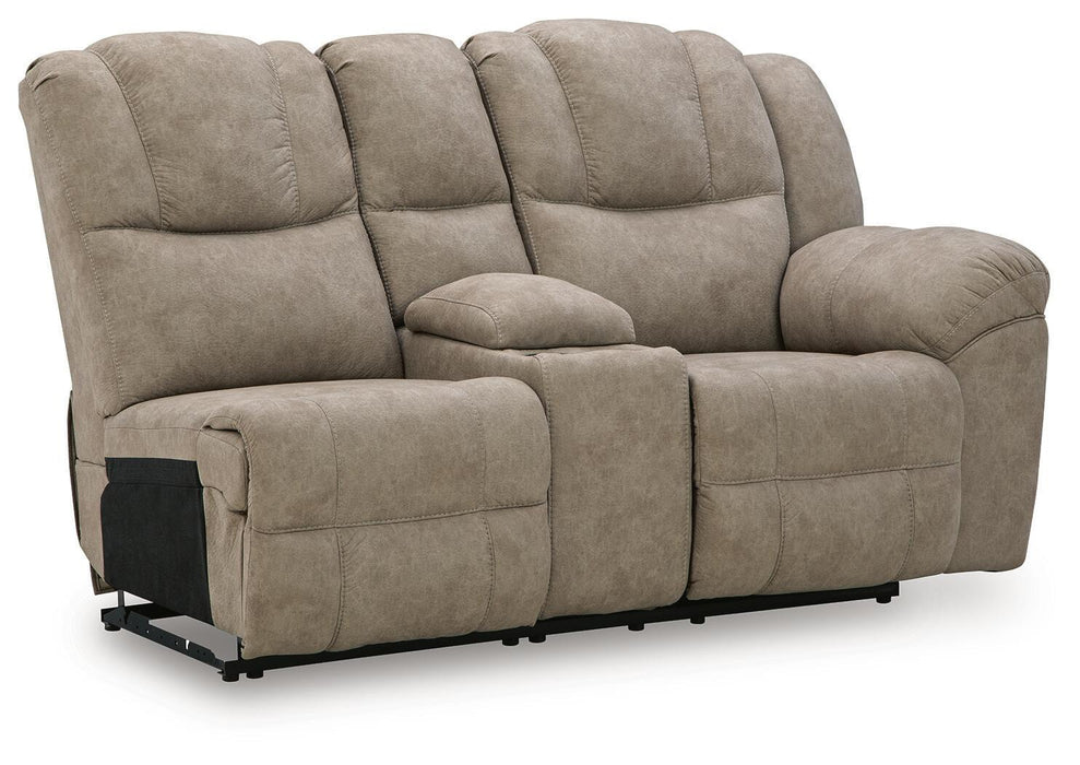 Pearce-Pike - RAF Reclining Loveseat With Console - Birch - Simple Home Plus