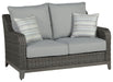 Elite Park - Gray - Loveseat w/Cushion - Simple Home Plus